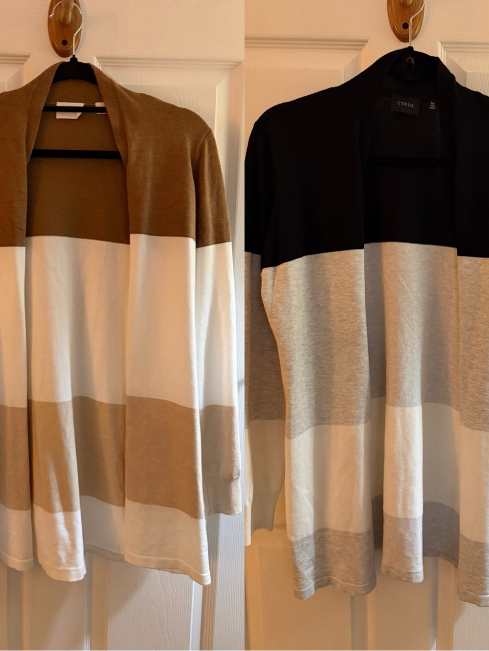 Cyrus (2) Color Block Cardigans